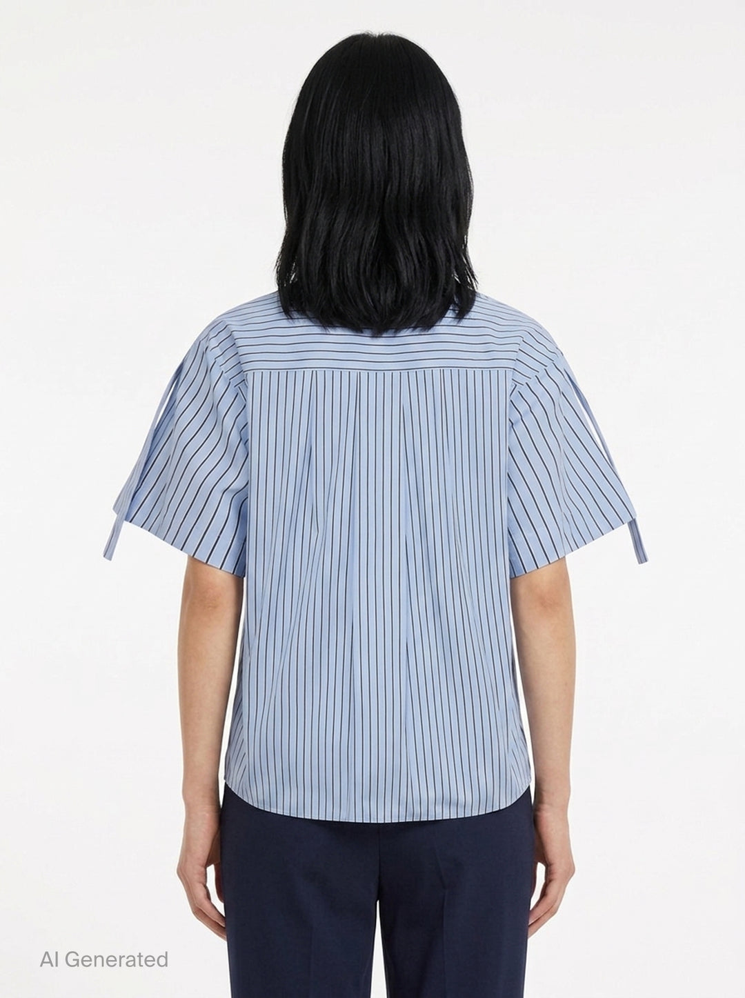 Short Sleeve Striped Blouse | 3.1 Phillip Lim | Club21 - back