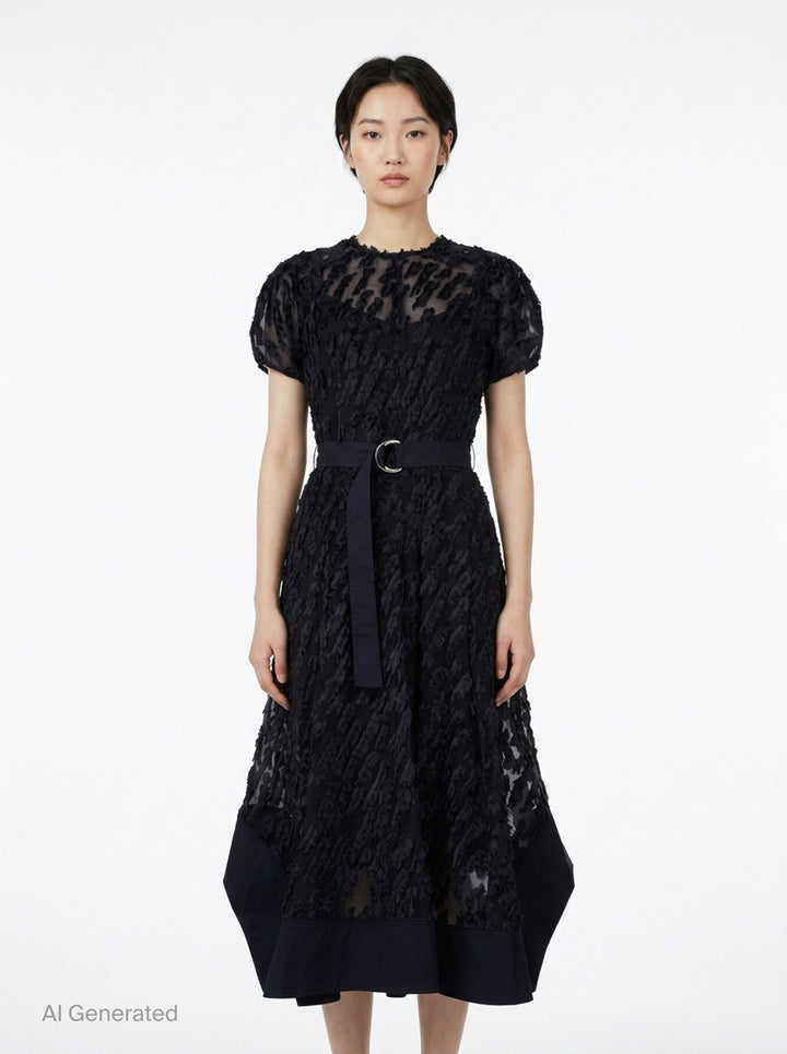 Texture Organza Belted Tulip Dress | 3.1 Phillip Lim | Club21 - front