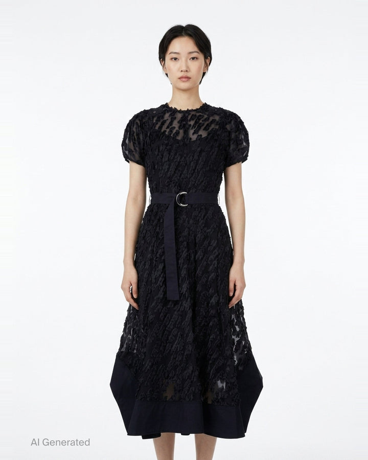 Texture Organza Belted Tulip Dress | 3.1 Phillip Lim | Club21 - front
