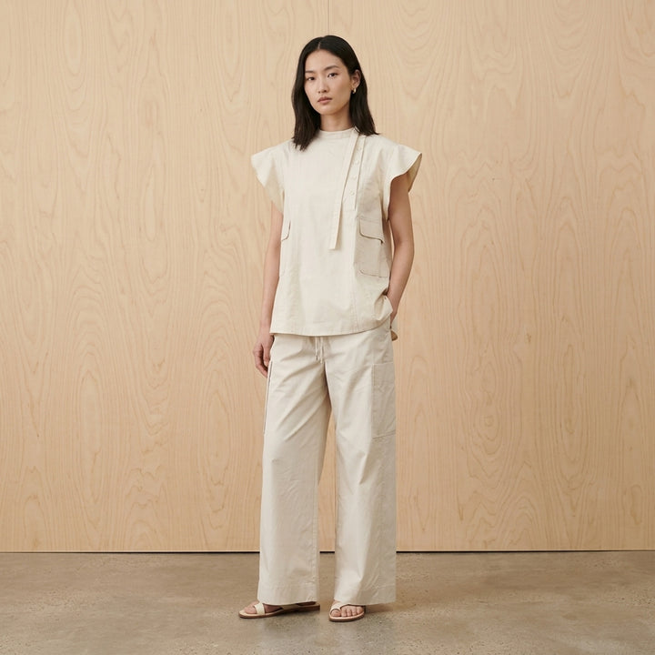 Tonal Poplin Flutter Sleeve Blouse | 3.1 Phillip Lim | Club21 - lifestyle