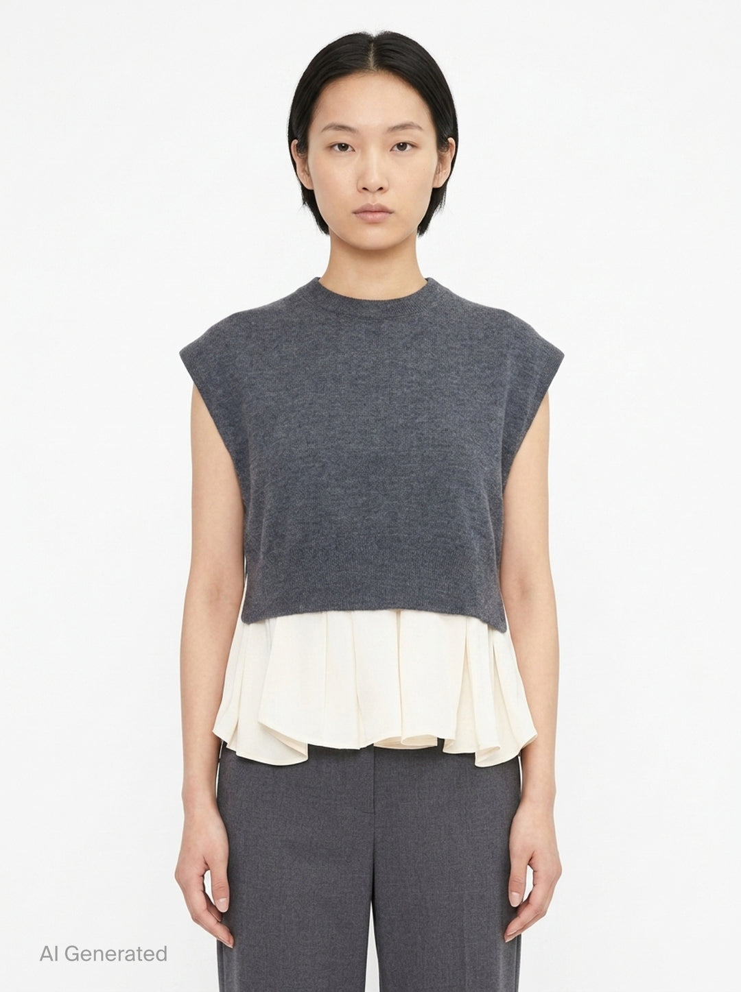Ultrafine Merino Tank With Twill | 3.1 Phillip Lim | Club21 - front