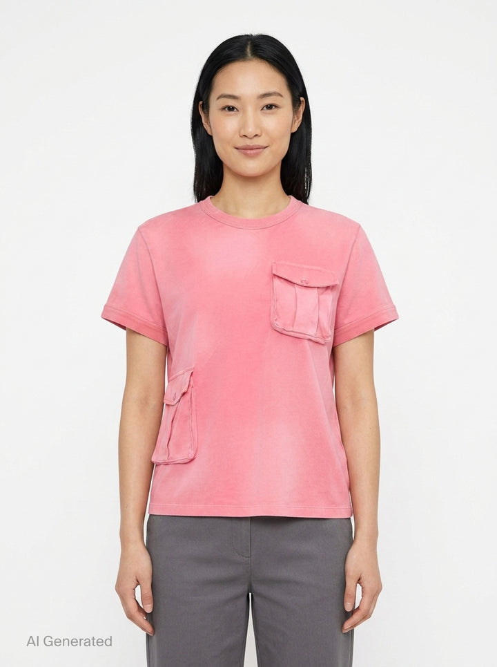 Washed Patch Pocket Tee | 3.1 Phillip Lim | Club21 - front