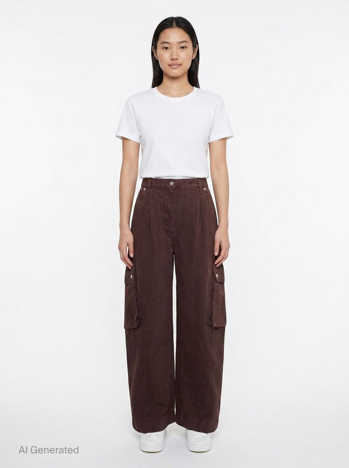 Wide Leg Denim Cargo Pants | 3.1 Phillip Lim | Club21 - front