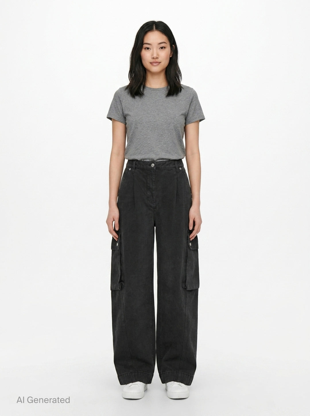 Wide Leg Denim Cargo Pants | 3.1 Phillip Lim | Club21 - front