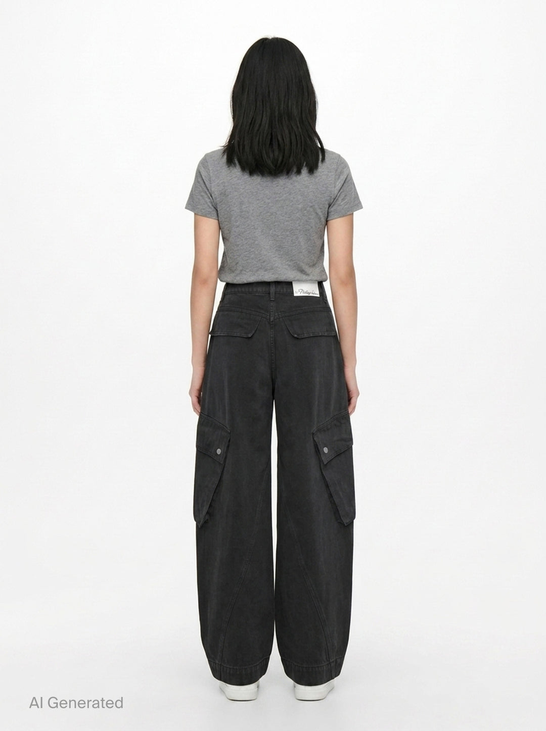Wide Leg Denim Cargo Pants | 3.1 Phillip Lim | Club21 - back