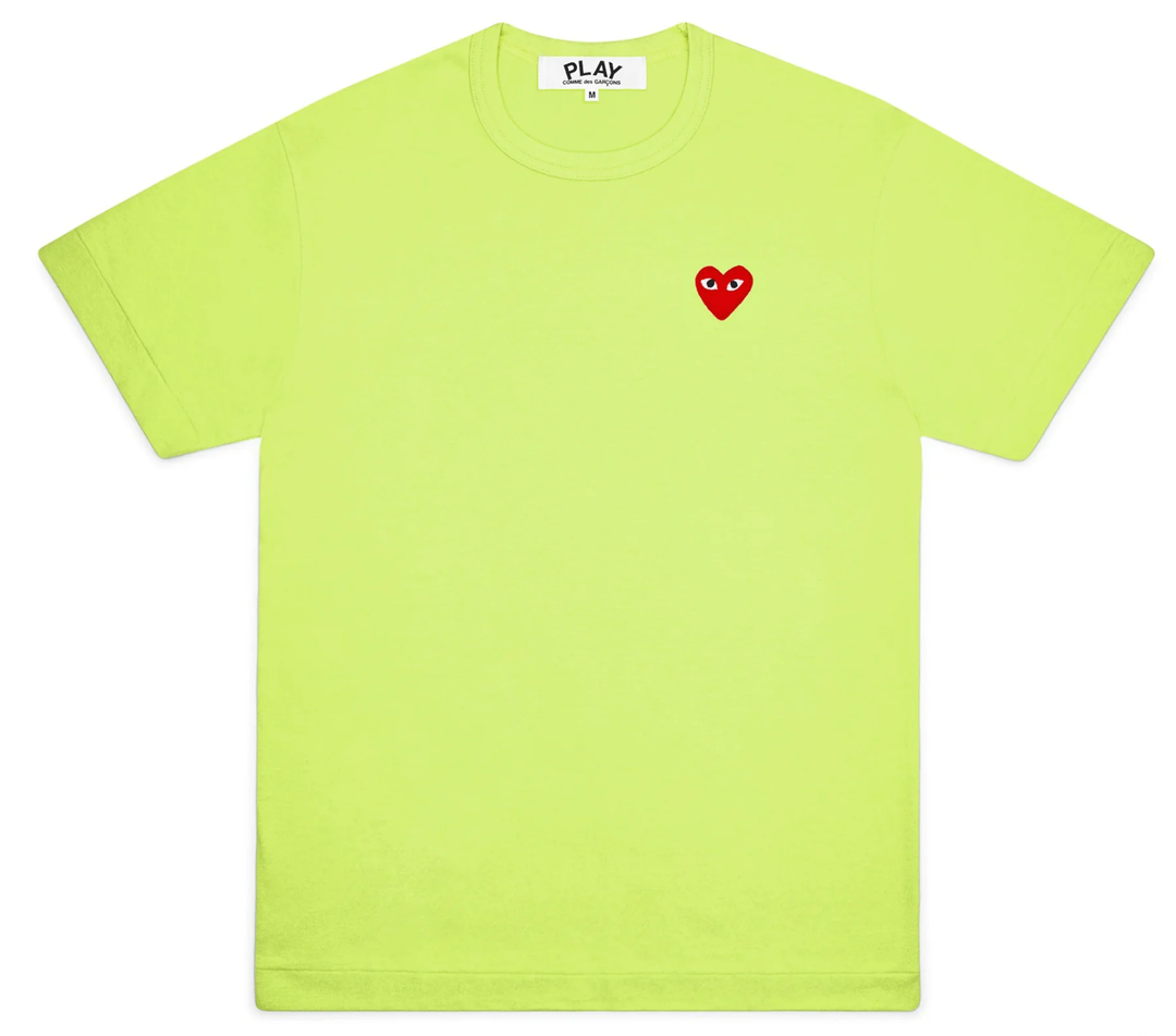 Neon Red Heart Tee Men