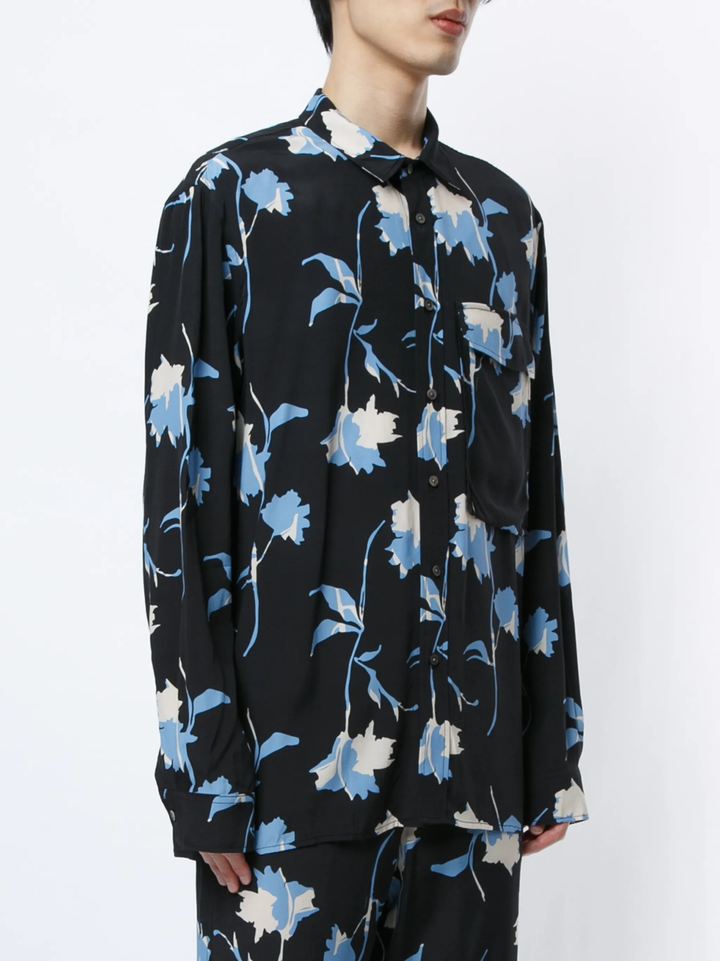 Floral Printed Long Sleeve Shirt