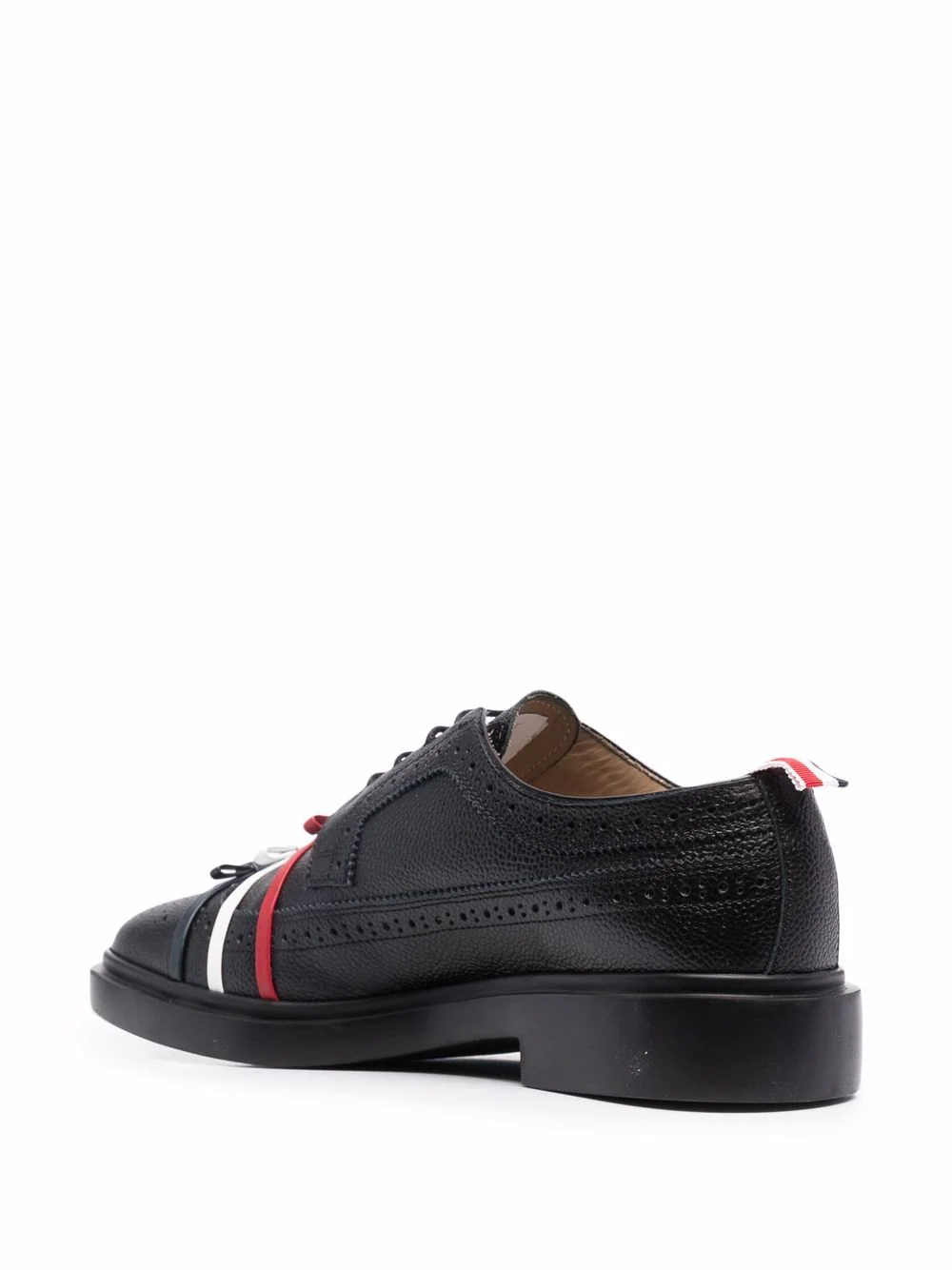 Rubber Sole 3-Bow Longwing Brogue Women