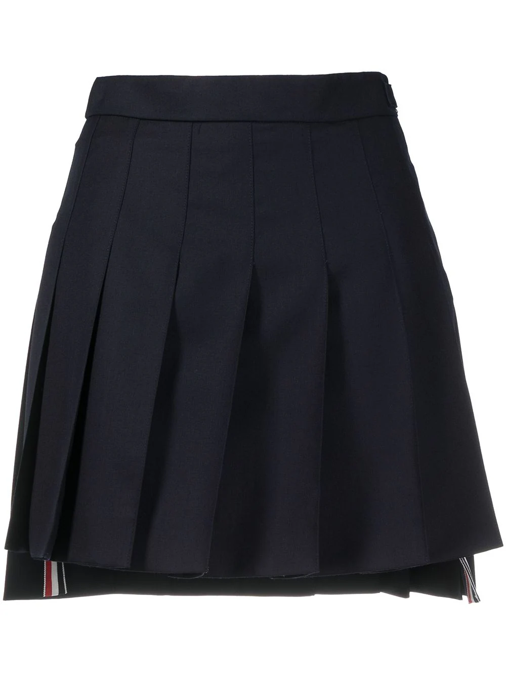 Dropped Back Pleated Skirt