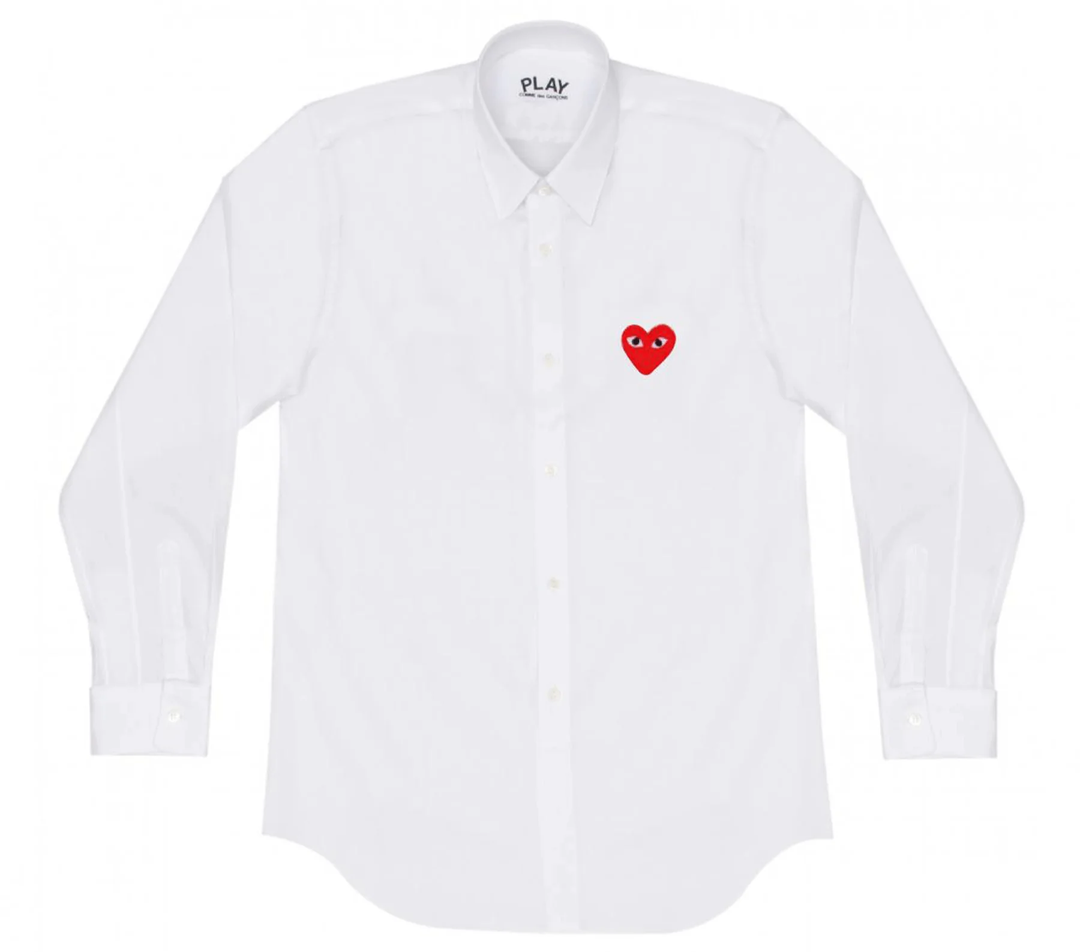 Single Red Emb Shirt Men
