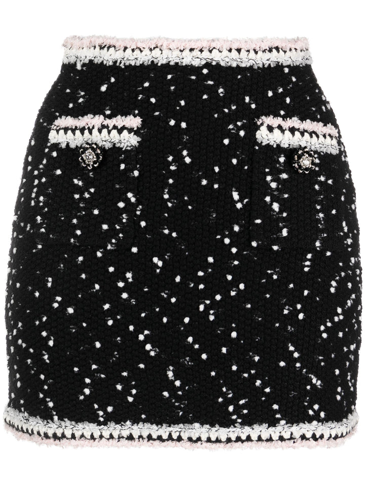 Black & White Knit Skirt