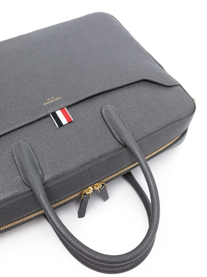 Pebble Grain Leather Business Bag Men