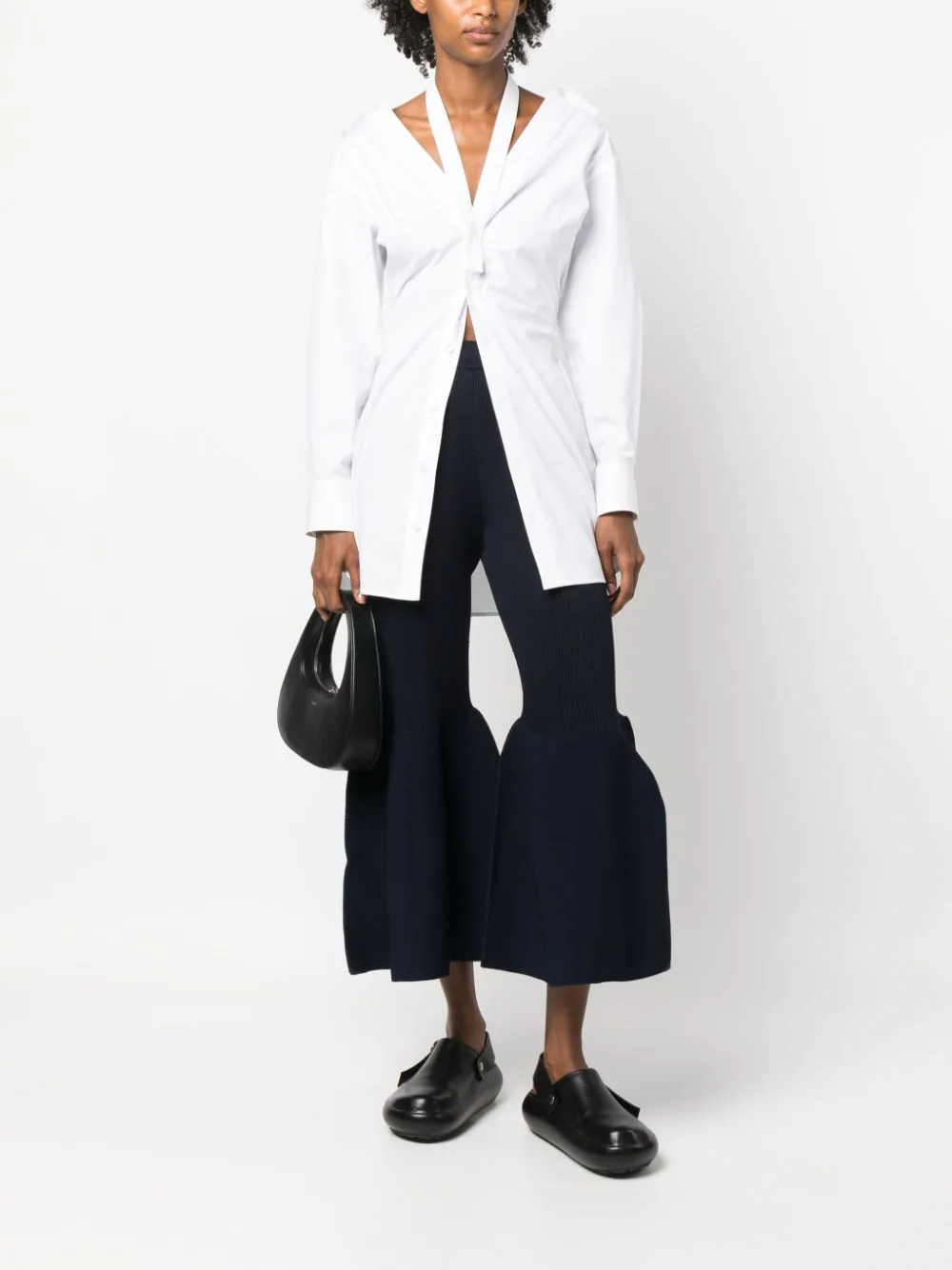 Pottery Cupro Bell Bottom Pants