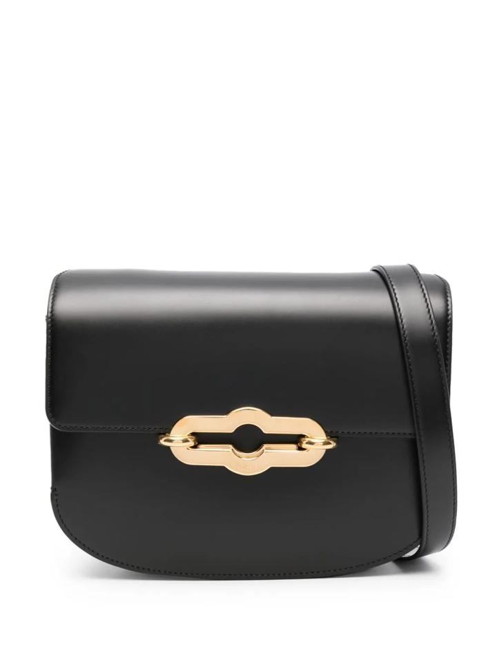 Pimlico Satchel Black & Brass Super Lux Calf