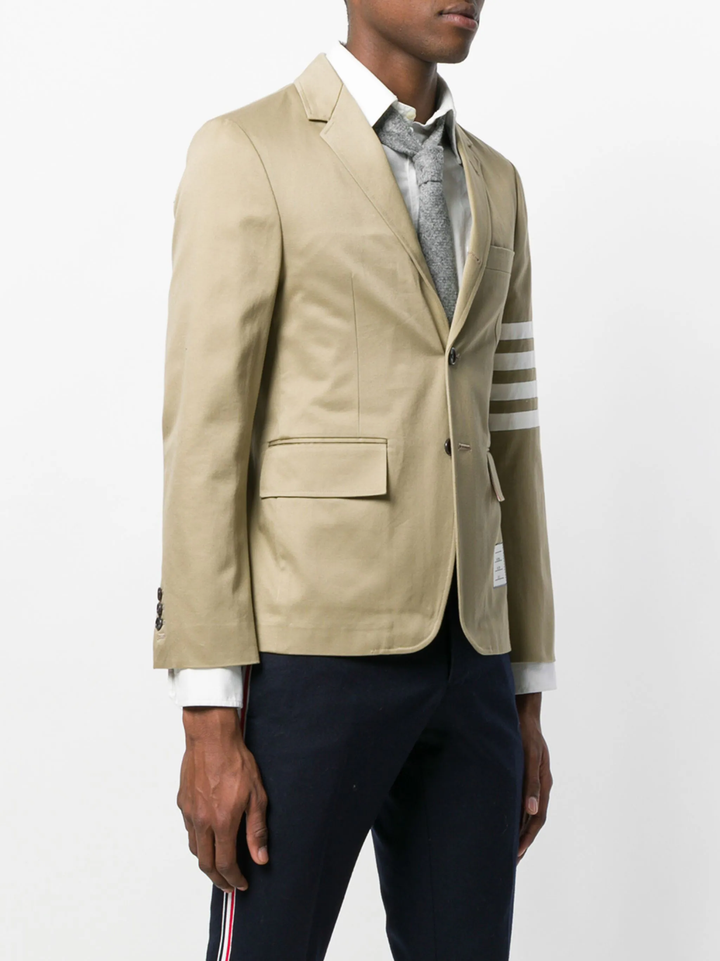 Cotton Twill 4-Bar Unconstructed Classic Sport Coat