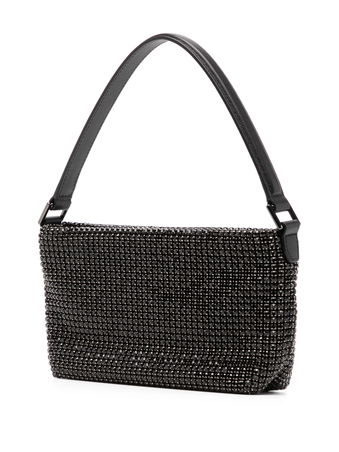 Black Diamante Small Hobo Bag