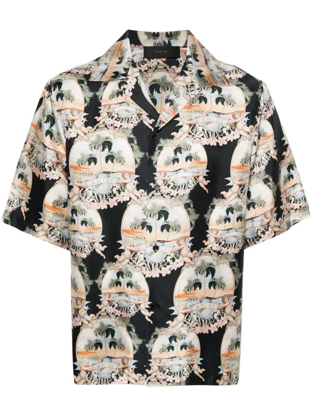 All Over Palm Bowling Shirt