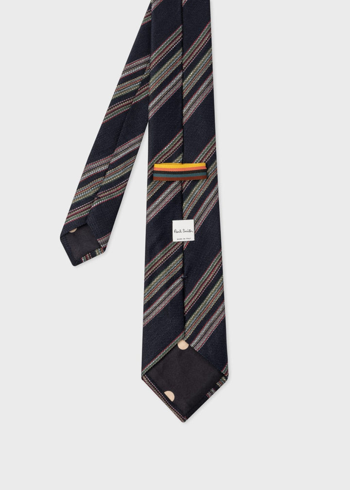 Men Tie Block Stripe