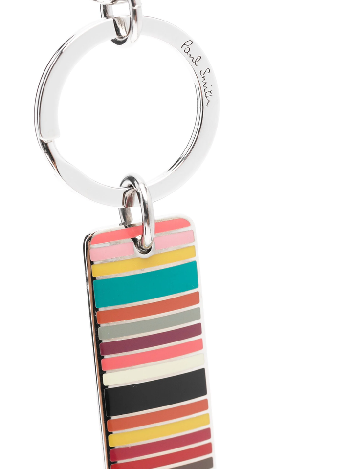 Men Keyring Signature Stripe