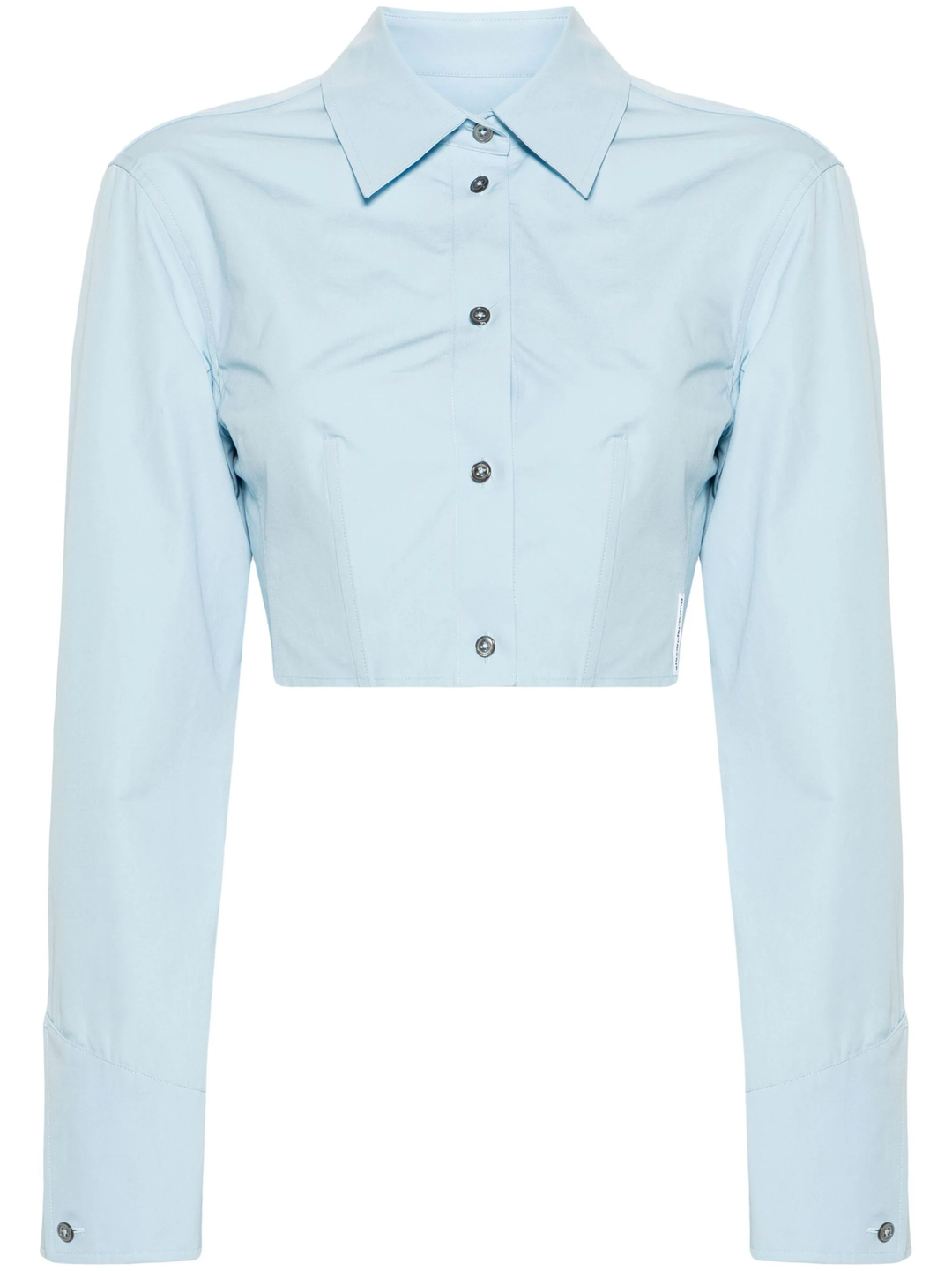 Cropped Structured Shirt In Organic Cotton