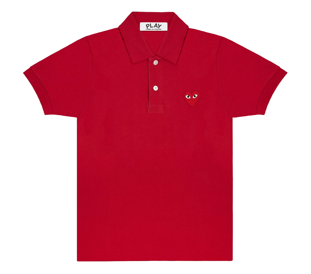 Single Red Emb Polo Tee Men