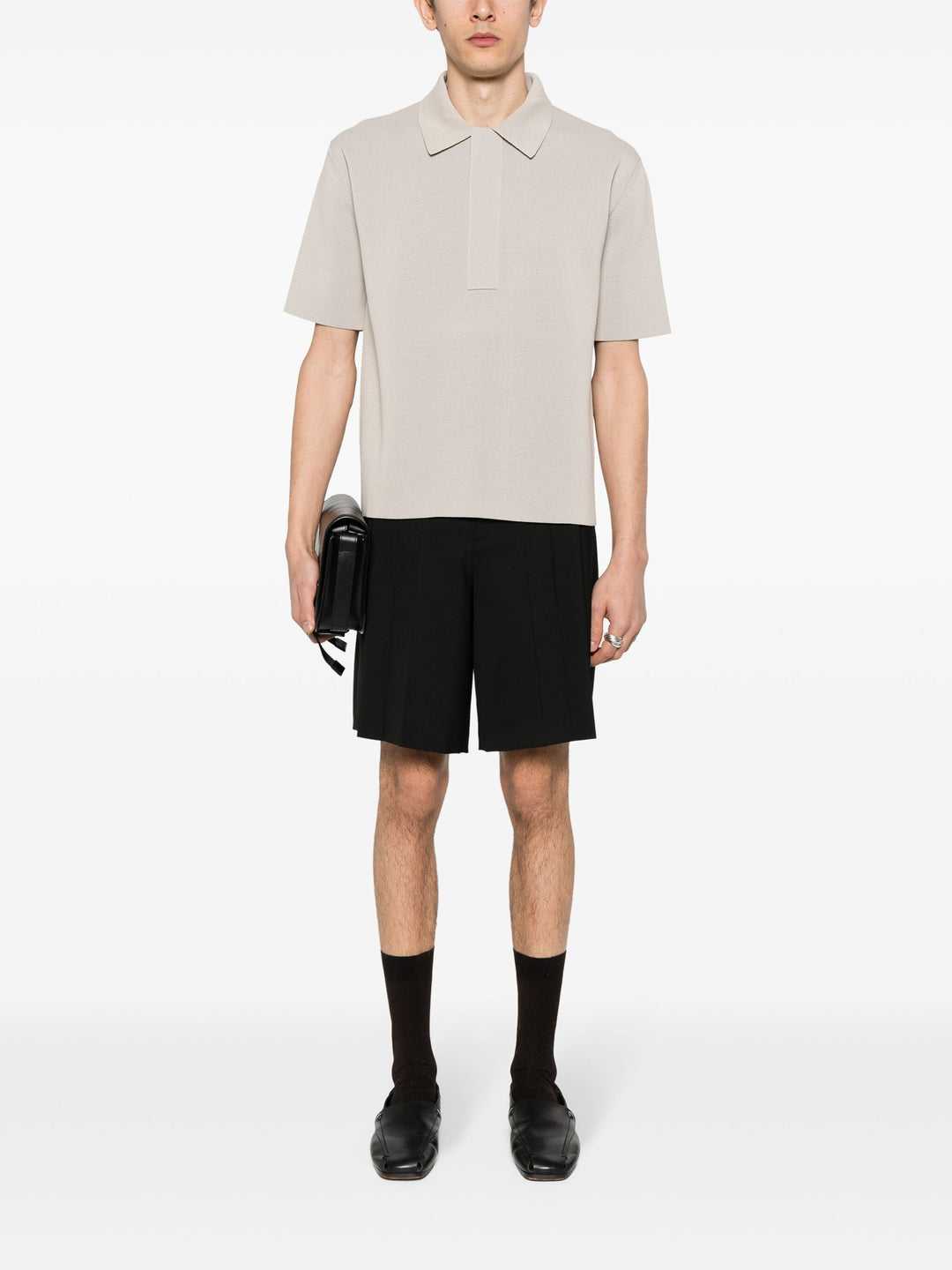 Fine Structured Cotton Viscose Shirt