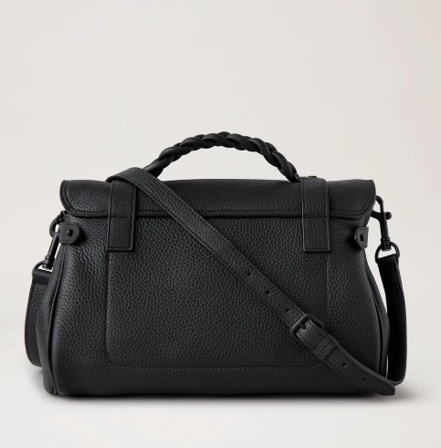 Alexa Black Heavy Grain Leather