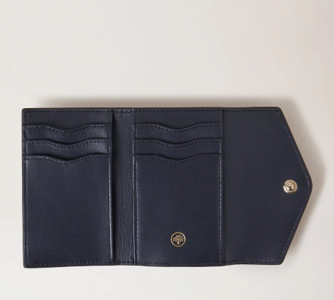 Folded Multi-Card Wallet Chestnut Heavy Grain