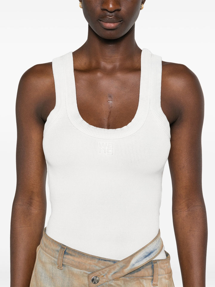 Tank Top With Embossed Logo