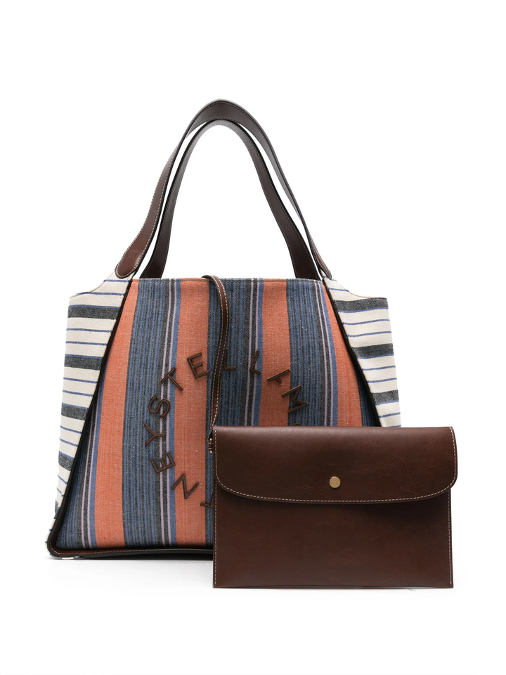 Tote Logo Eco Striped Cotton