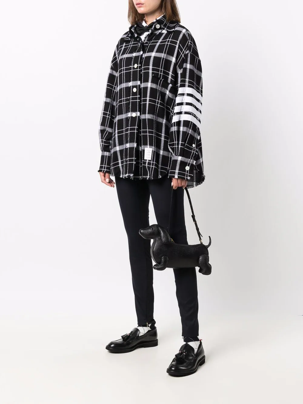 Thom Browne Hector Baguette Bag In Pebble Women - view 2
