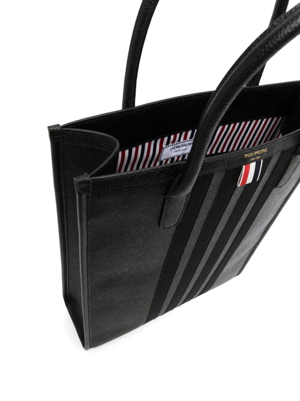 Vertical Tote With Gros Grain