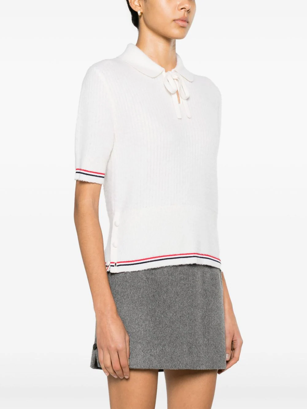 Brushed Tuck Stitch Polo Women