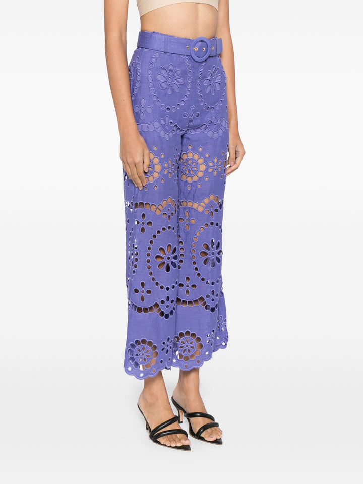 Pop Embroidered Crop Pant