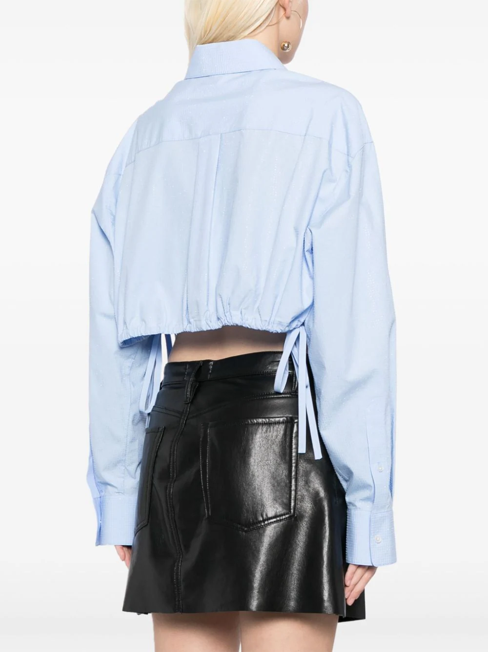 Hotfix Drawstring Cropped Top