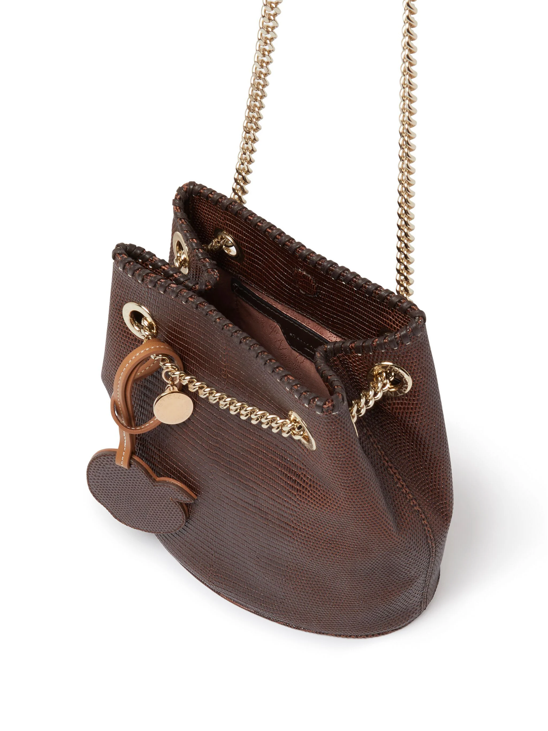 Falabella Scale-Embossed Bucket Bag