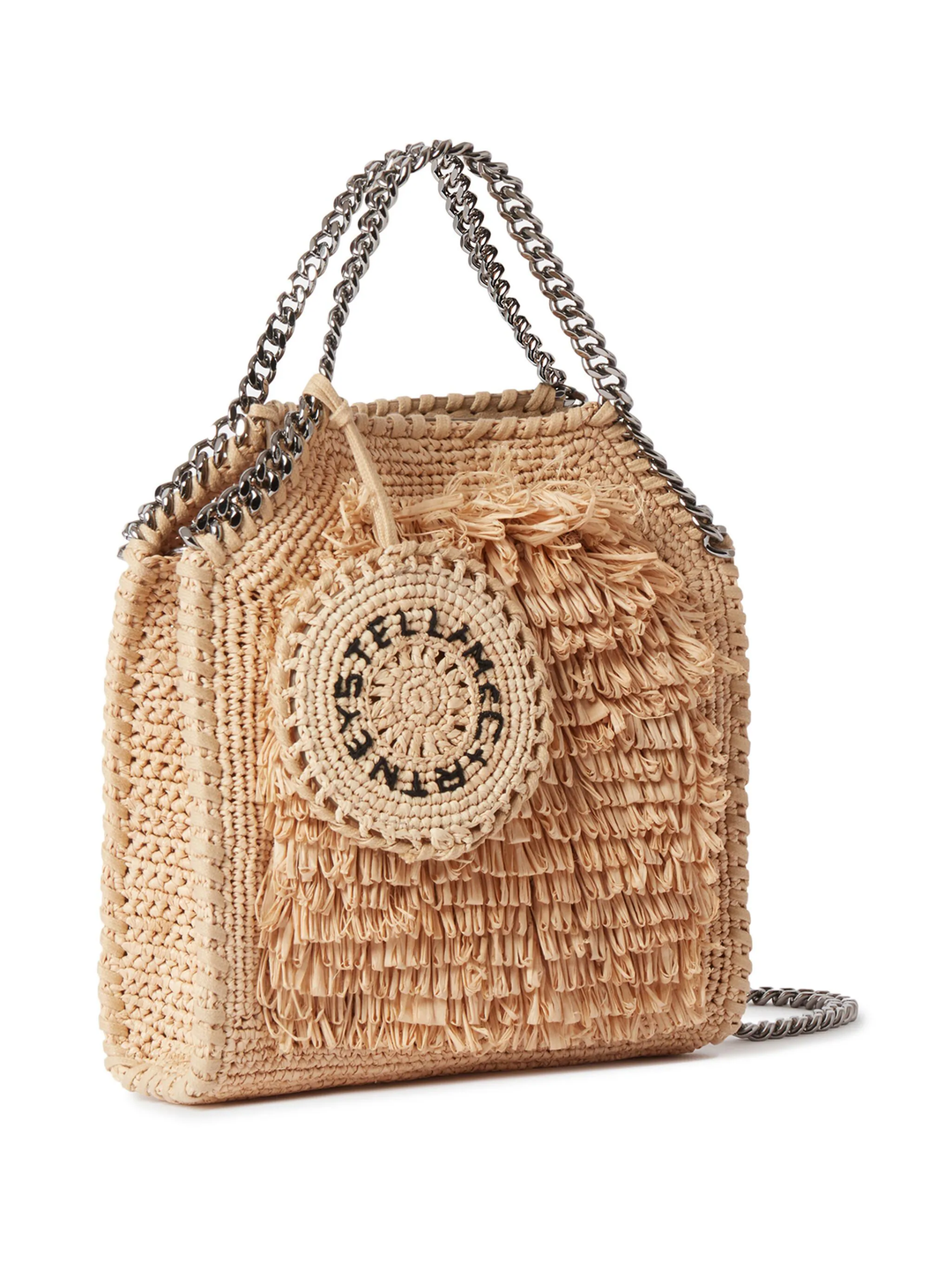 Falabella Raffia Tiny Tote Bag