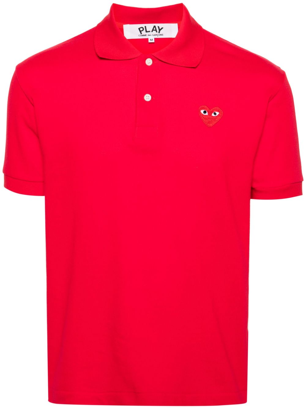 Single Red Emblem Polo Tee Unisex