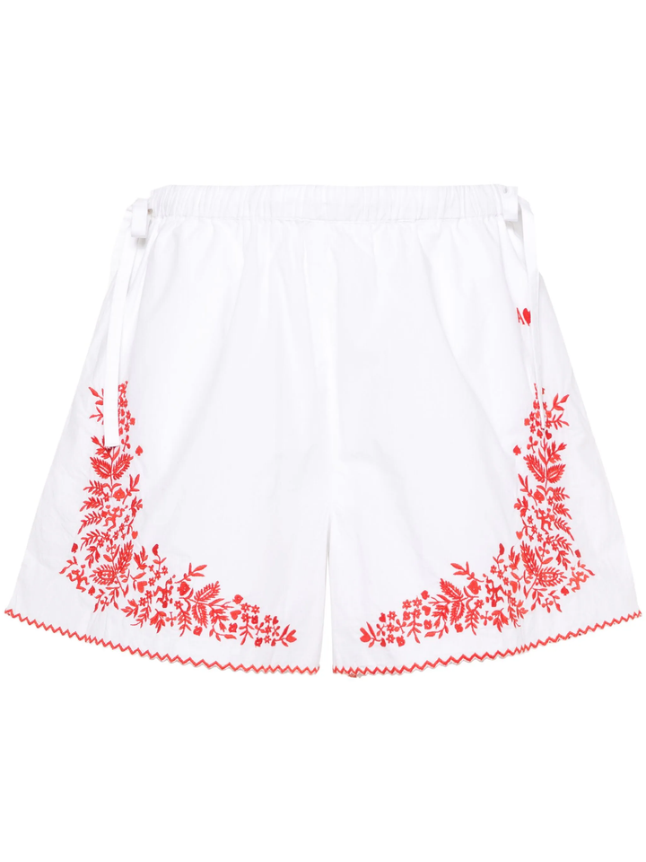 Hearts Embroidered Shorts