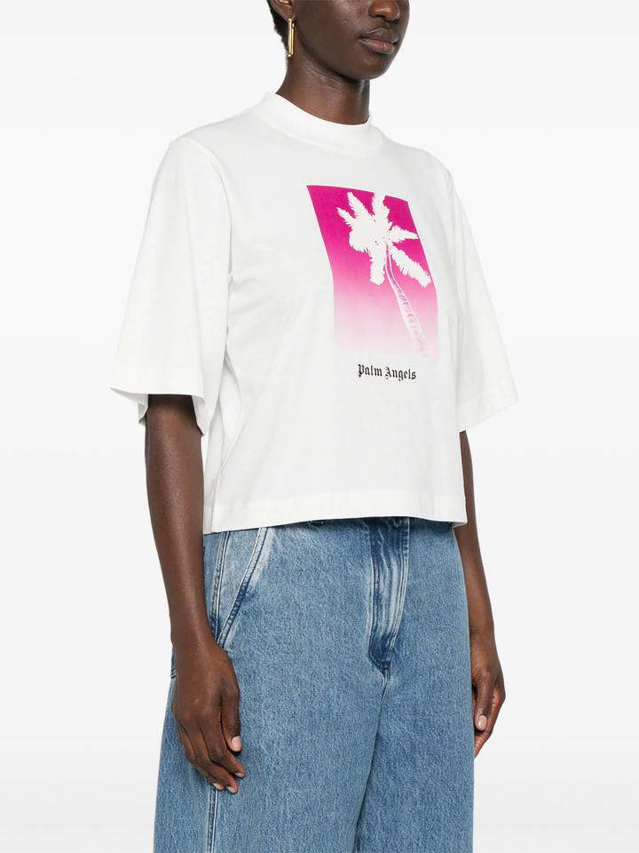 Solarized Palm Cropped Tee