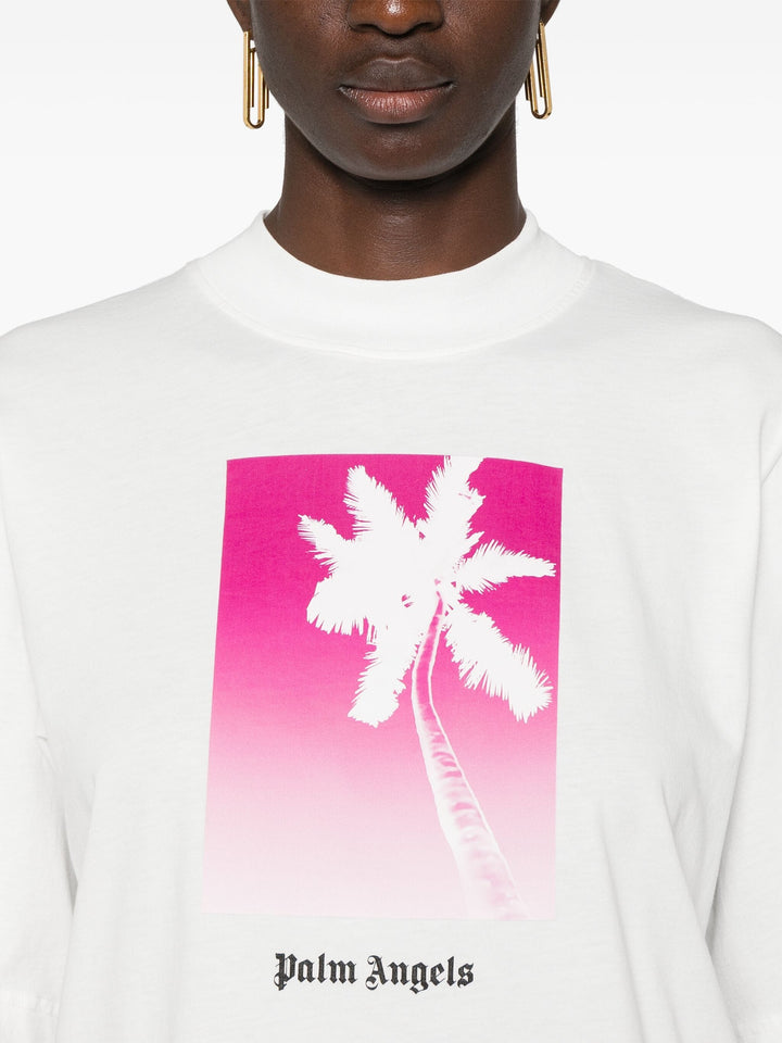 Solarized Palm Cropped Tee