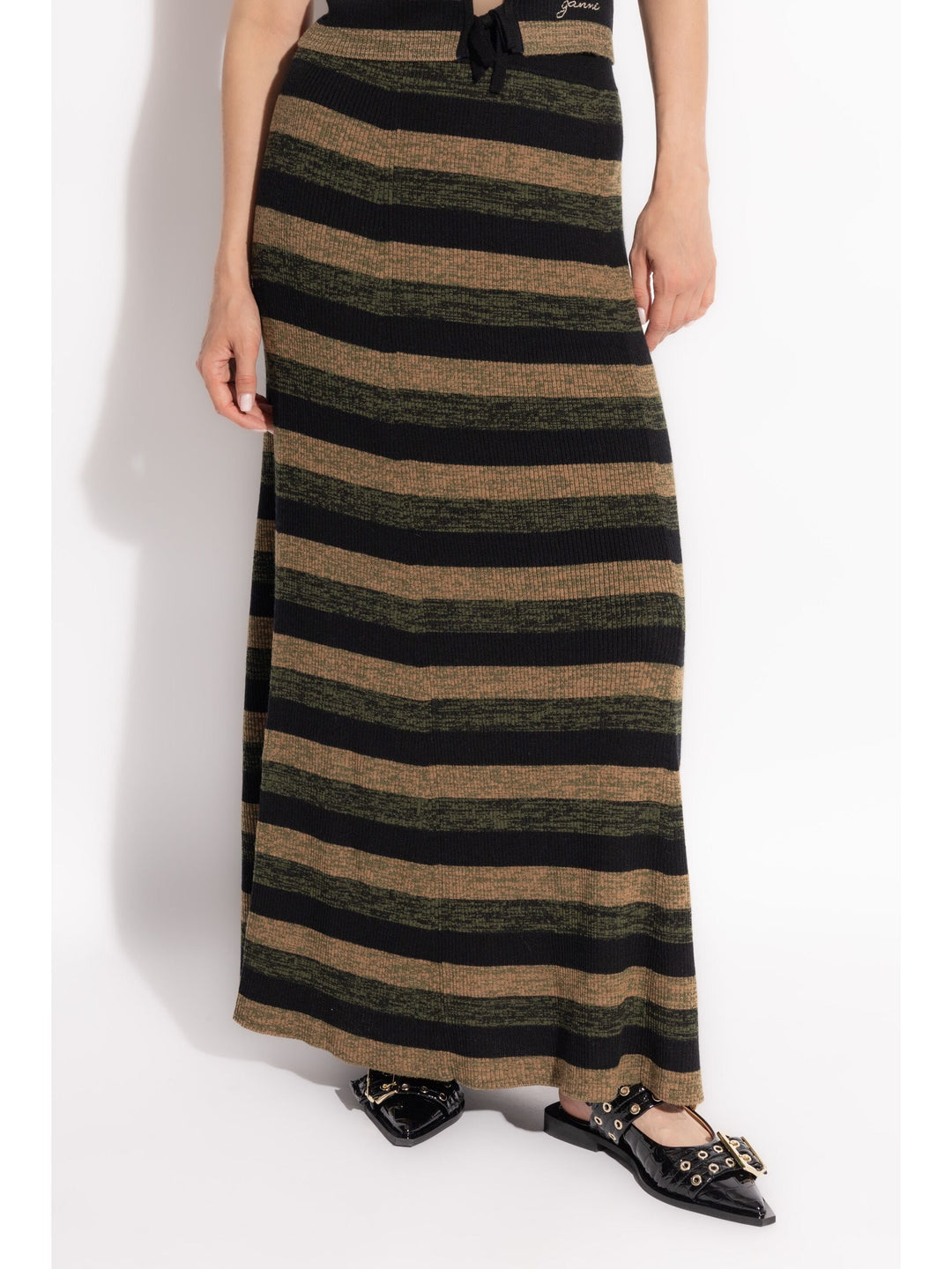 Mini Ribbed Merino Maxi Skirt