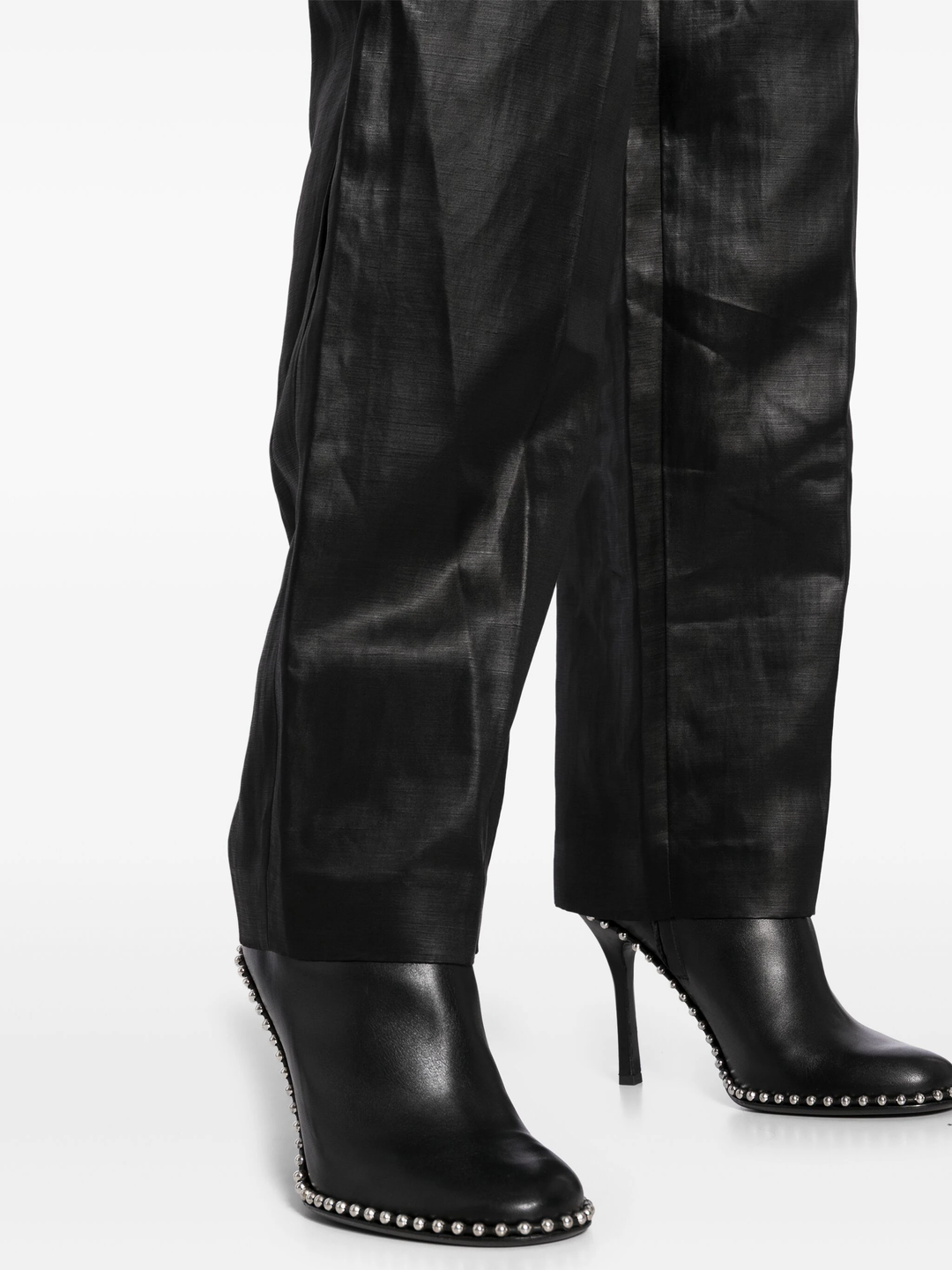 Slit Back Balloon Trouser In Linen Chintz