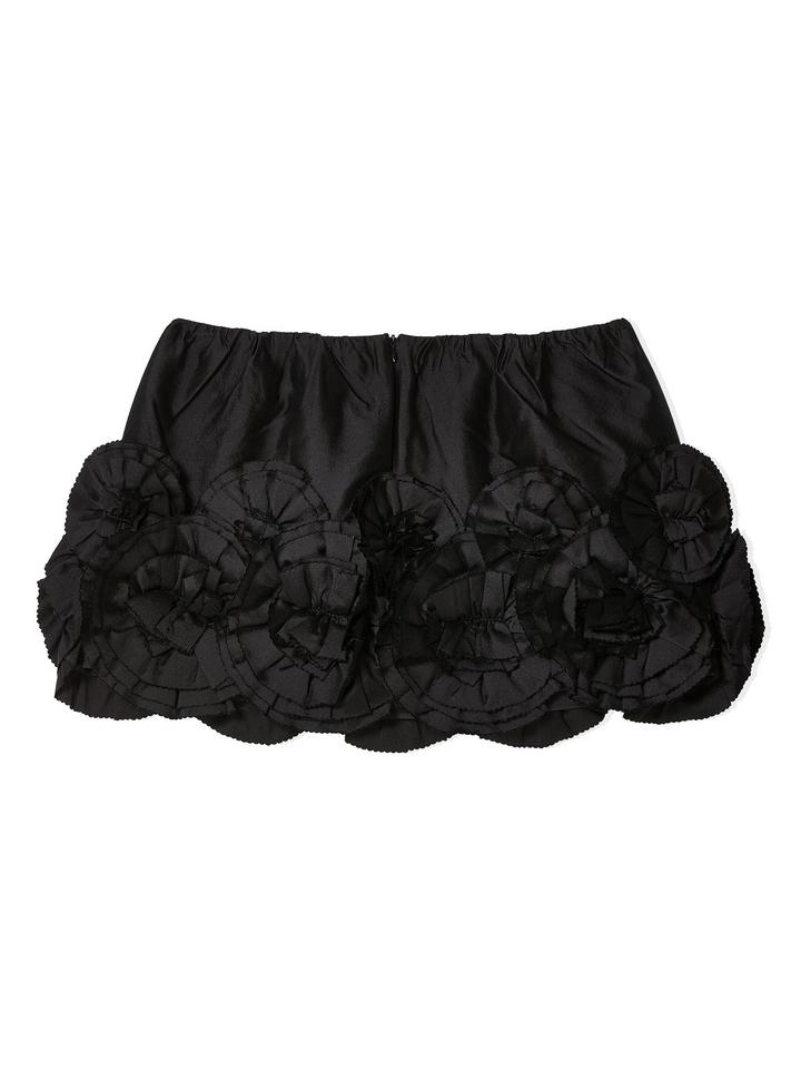 Floral Embelished Fluffy Skirt