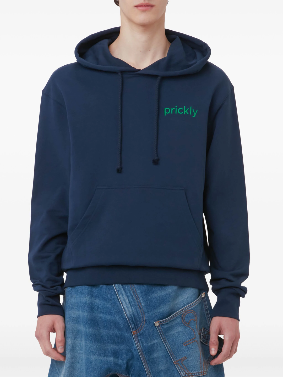 Prickly Back Print Hoodie