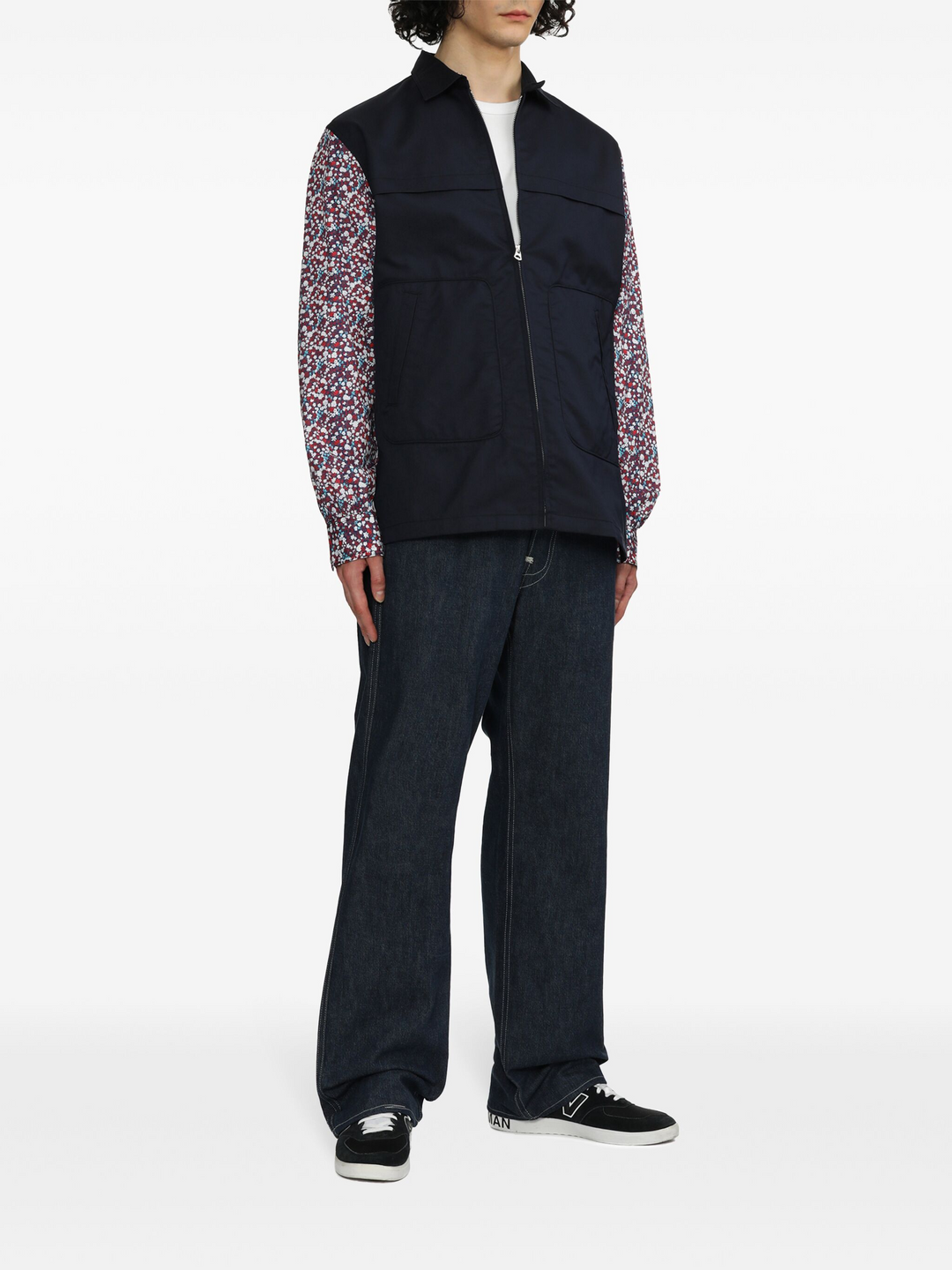 Small Flower Pattern Cotton Shirt