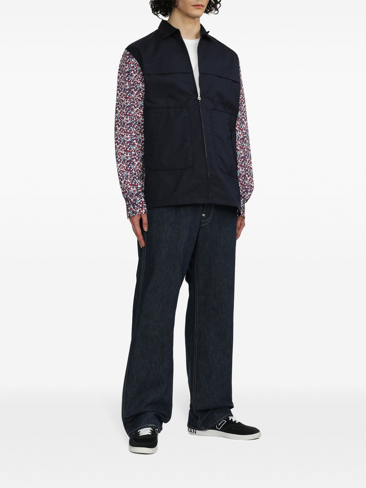 Small Flower Pattern Cotton Shirt