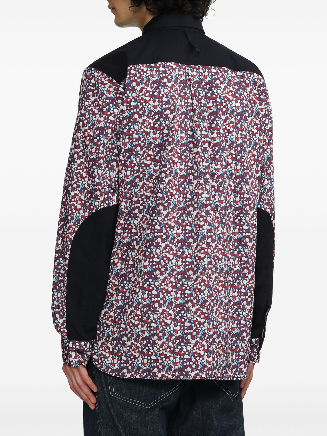 Small Flower Pattern Cotton Shirt