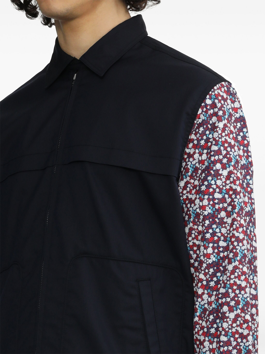Small Flower Pattern Cotton Shirt