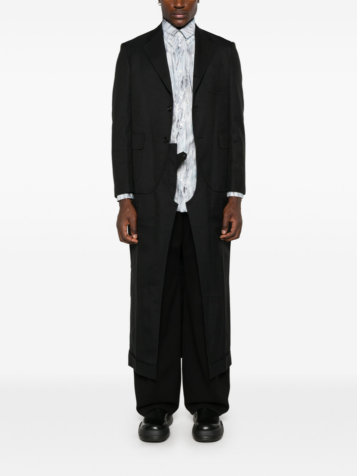 Polyester Wool Serge Coat